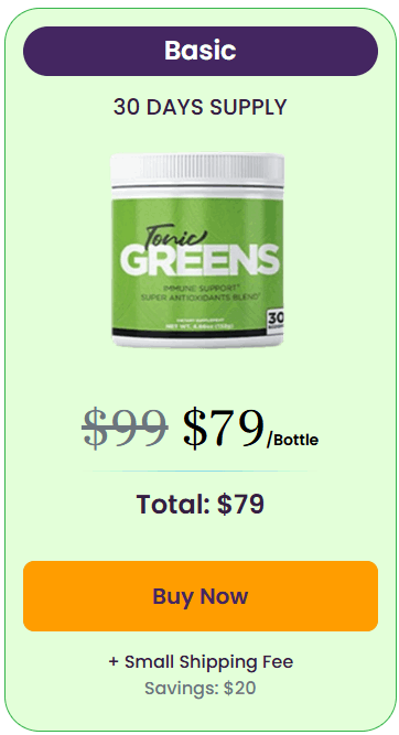 Tonic Greens 1 bottle
