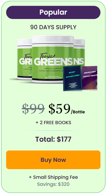 Tonic Greens 3 bottle